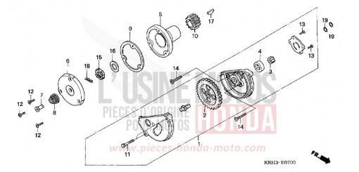 POMPE A HUILE XR125L3 de 2003